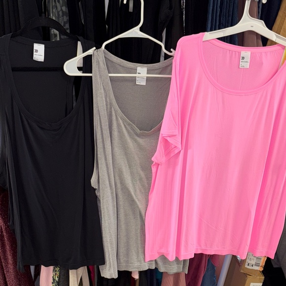 all in motion Tops - 3 all in motion women's Black, Gray, and Pink Tops bundle